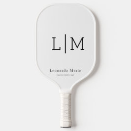 Palas De Pickleball Nombre de monograma personalizado 