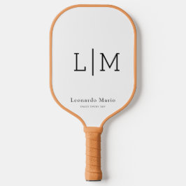 Palas De Pickleball Nombre de monograma personalizado 