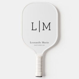 Palas De Pickleball Nombre de monograma personalizado 