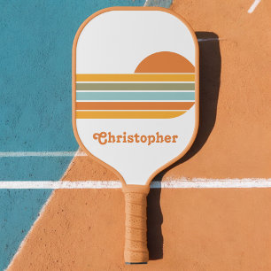 Palas De Pickleball Nombre de secuencia de arcoíris pastel al amanecer