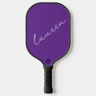 Palas De Pickleball Nombre de secuencia Moderno Rosa Púrpura Oscuro 