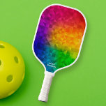 Palas De Pickleball Nombre de texto del Personalizado de patrón de arc<br><div class="desc">Muestra tus habilidades con esta remo de pickleball genial con un patrón de arco iris abstracto. Añade el texto de tu personalizado para personalizar la paleta - nombre, monograma, número de teléfono, etc - o borrar y simplemente tener el patrón. La paddle de pickleball perfecta para adultos, niños, principiantes y...</div>