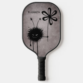 Palas De Pickleball Nombre de vintage de brote de flor malvado de Góti