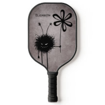 Nombre de vintage de brote de flor malvado de Góti