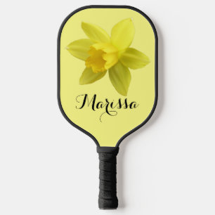 Palas De Pickleball Nombre del guión del guión del florín amarillo del