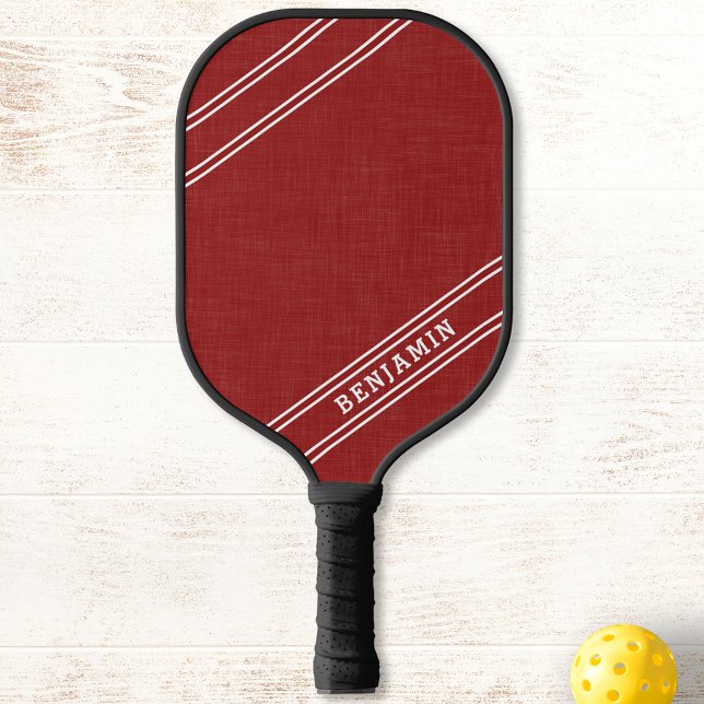Palas De Pickleball Nombre del jugador blanco rojo personalizado moder (Subido por el creador)