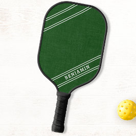 Palas De Pickleball Nombre del jugador blanco verde personalizado mode