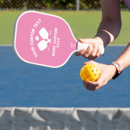 Palas De Pickleball Nombre del jugador del logotipo del club de bolas