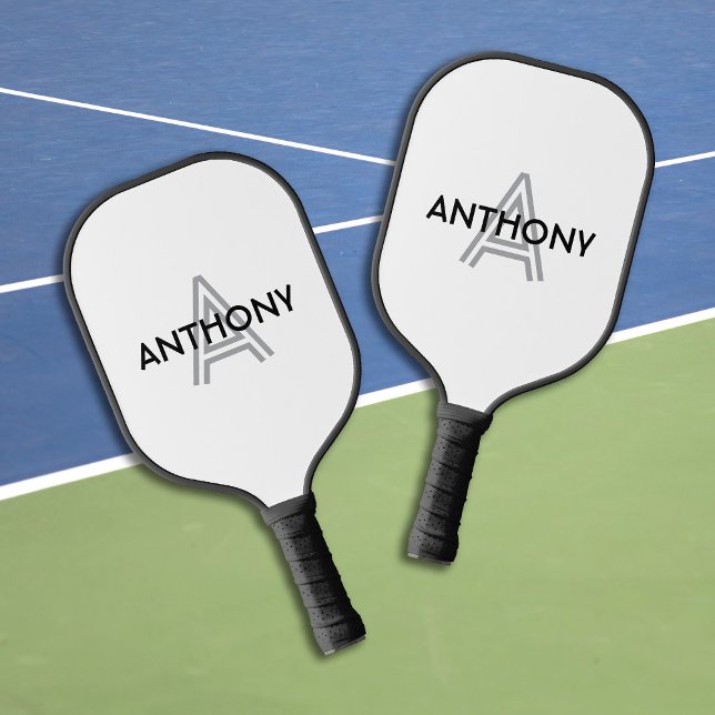 Palas De Pickleball Nombre del monograma inicial (Subido por el creador)