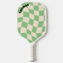 Palas De Pickleball Nombre del Personalizable retro Groovy de tablero 