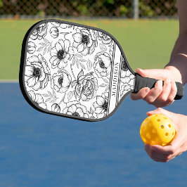 Palas De Pickleball Nombre floral de bonito