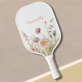 Palas De Pickleball Nombre floral rosa de bonito