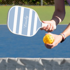 Palas De Pickleball Nombre moderno de guión azul en polvo