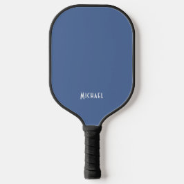 Palas De Pickleball Nombre moderno del monograma azul