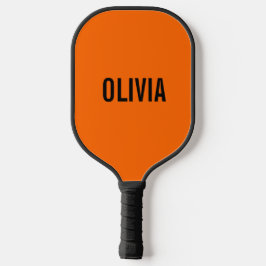 Palas De Pickleball Nombre moderno del Naranja del atardecer | Minimal