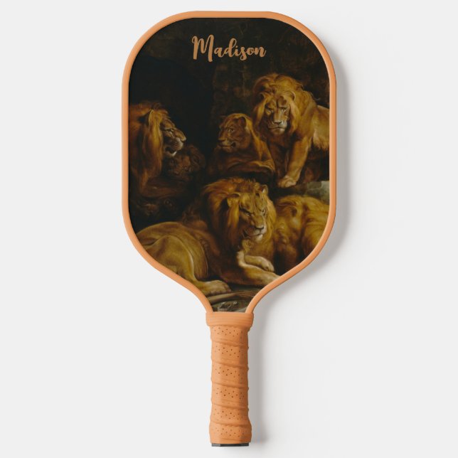 Palas De Pickleball Nombre personalizado de arte de los dibujos de los (Anverso)