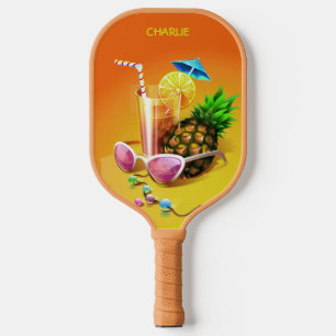 Palas De Pickleball Nombre personalizado de bebida tropical