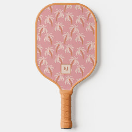 Palas De Pickleball Nombre personalizado de Boho Palm de regalo de vac