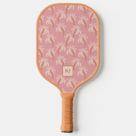 Palas De Pickleball Nombre personalizado de Boho Palm de regalo de vac