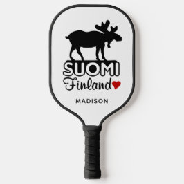Palas De Pickleball Nombre personalizado de Finlandia Moose