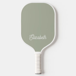 Palas De Pickleball Nombre personalizado de guión verde femenino moder