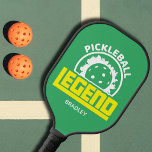 Palas De Pickleball Nombre personalizado de la tipografía de la leyend<br><div class="desc">La tipografía de leyenda de las pelotas con su nombre personalizado Paddle presenta el texto "Leyenda de las pelotas" en la tipografía moderna con su nombre personalizado a continuación. Un regalo perfecto para papá para Navidades,  cumpleaños y el Día del Padre. Diseñado por ©Evco Studio www.zazzle.com/store/evcostudio</div>