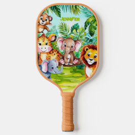 Palas De Pickleball Nombre personalizado de los niños pequeños animale