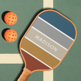 Palas De Pickleball Nombre personalizado del bloque colorido moderno d