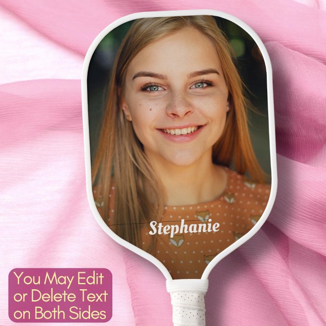 Palas De Pickleball Nombre personalizado del guión elegante de la foto (Subido por el creador)