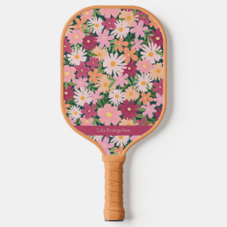Palas De Pickleball Nombre personalizado del jardín de flores de la fl