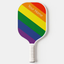 Nombre personalizado diagonal rayado de arcoiris