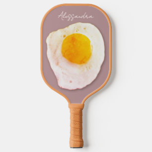 Palas De Pickleball Nombre Personalizado Divertido Retro Marrón Amante