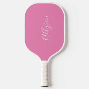 Palas De Pickleball Nombre personalizado, guión blanco, vertical en ro