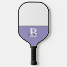 Palas De Pickleball Nombre personalizado Monograma blanco negro remo d