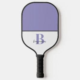 Palas De Pickleball Nombre personalizado Monograma púrpura Paddle de b