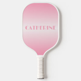 Palas De Pickleball Nombre personalizado Ombre rosa suave