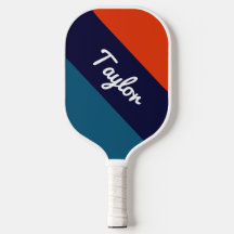 Nombre personalizado Pickleball Paddle Retro a ray