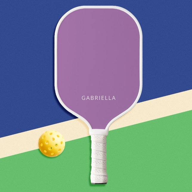 Palas De Pickleball Nombre personalizado púrpura Minimalista moderno (Subido por el creador)