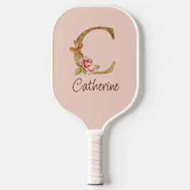 Palas De Pickleball Nombre personalizado Relieve metalizado dorado Rub