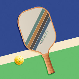 Palas De Pickleball Nombre personalizado retro