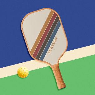 Palas De Pickleball Nombre personalizado retro