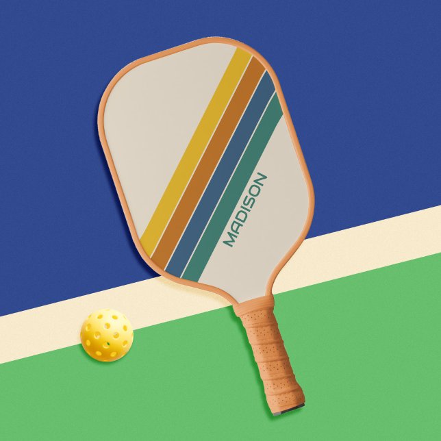 Palas De Pickleball Nombre personalizado retro (Subido por el creador)