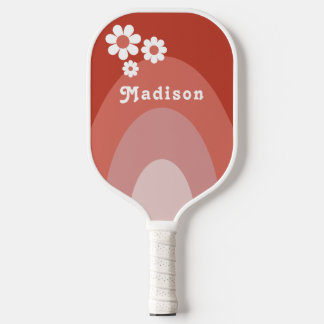 Palas De Pickleball Nombre Personalizado Retro