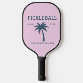 Palas De Pickleball Nombre personalizado rosa 