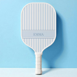 Palas De Pickleball Nombre Personalizado Simple Retro Moderno Azul Ray