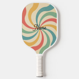 Palas De Pickleball Nombre personalizado Típografía de bandas retro