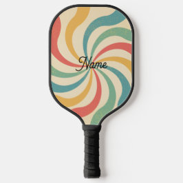 Palas De Pickleball Nombre personalizado Típografía de bandas retro