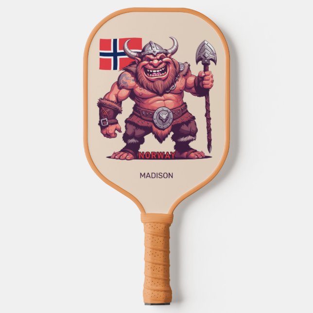 Palas De Pickleball Nombre personalizado Troll noruego (Anverso)