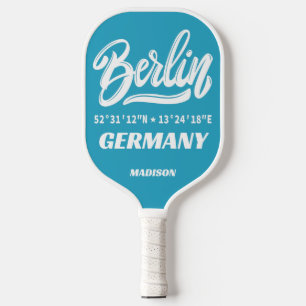 Palas De Pickleball Nombre personalizado y color Berlín Alemania Coord