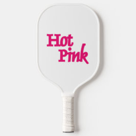 Palas De Pickleball Nombre rosa caliente paleta de pickleball blanco